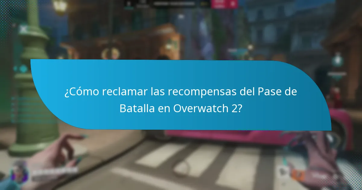 ¿Cómo reclamar las recompensas del Pase de Batalla en Overwatch 2?
