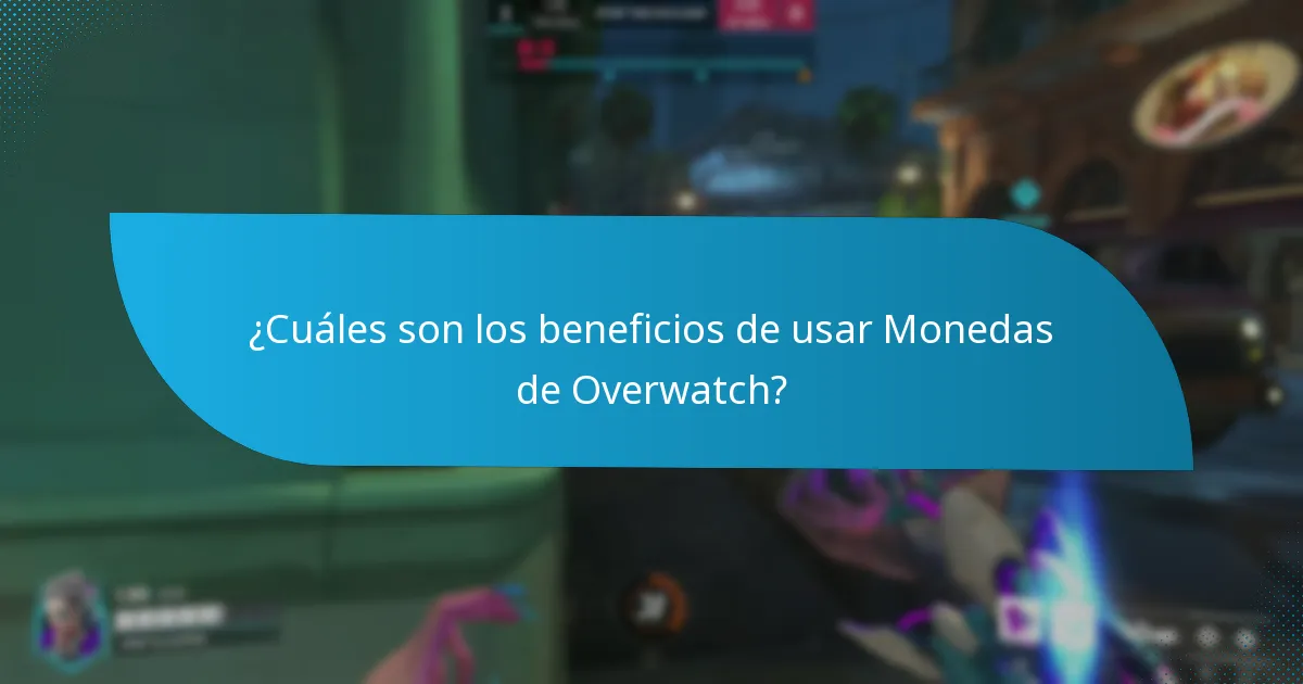 ¿Cómo se comparan las Monedas de Overwatch con otras monedas dentro del juego?